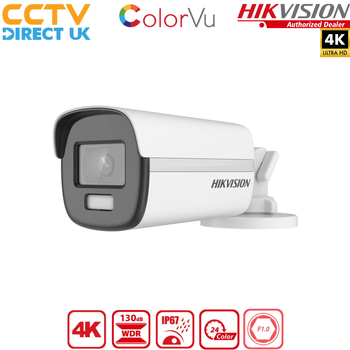 4 K ColorVu Fixed Bullet Network Camera